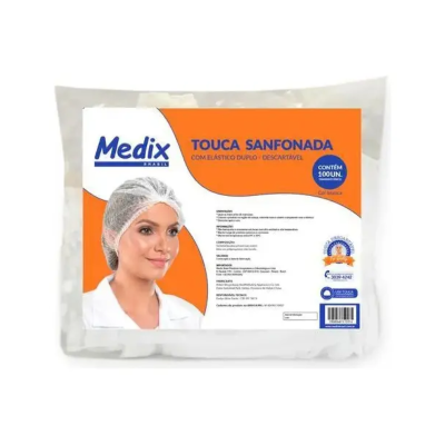TOUCA SANFONADA MEDIX
Touca c/ Elástico Duplo | Descartável